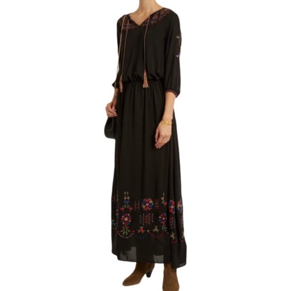 The Great.‎ Promenade Embroidered Maxi Dress